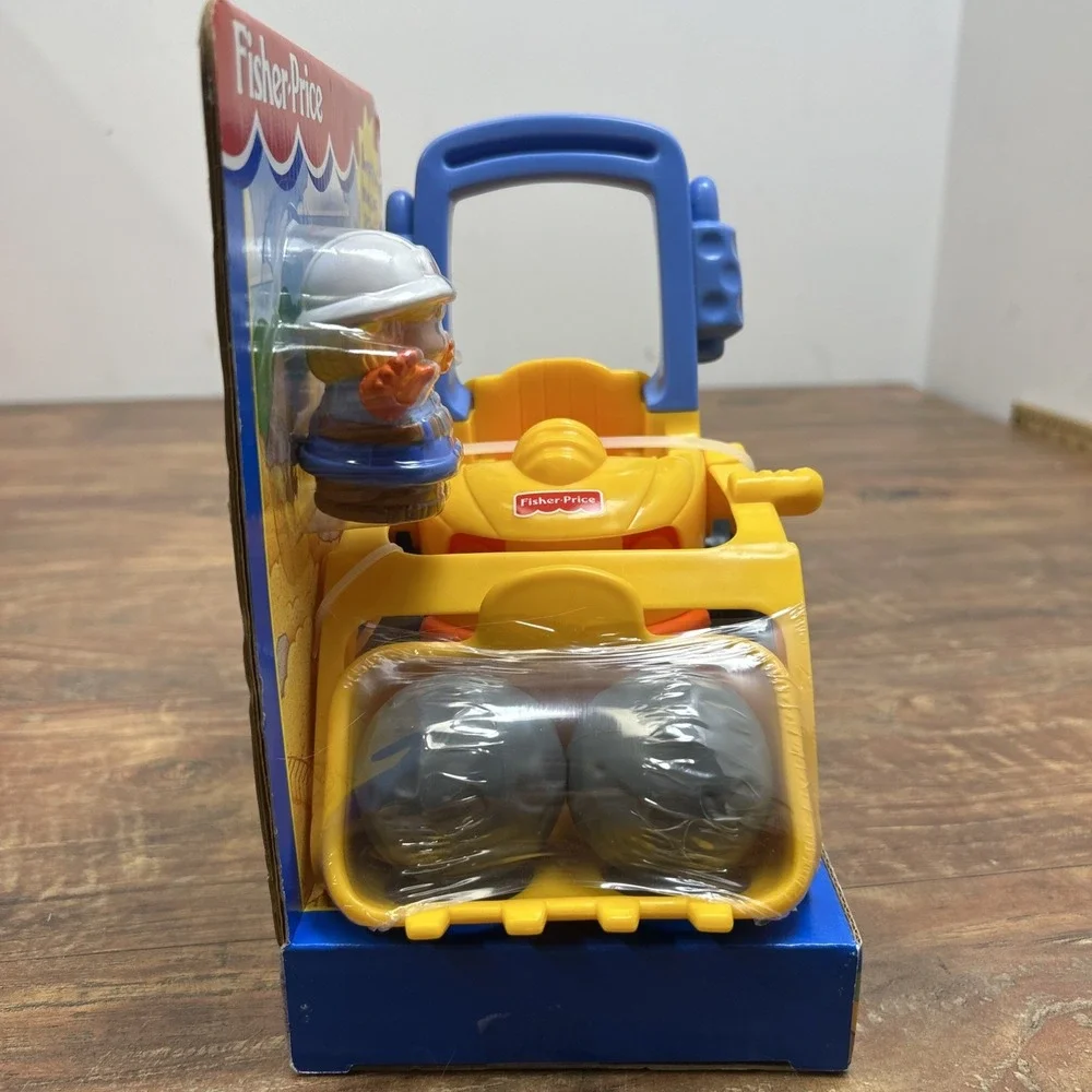 Fisher Price Little People Bulldozer Construction Vehicle Loader 1998 NEW 72648